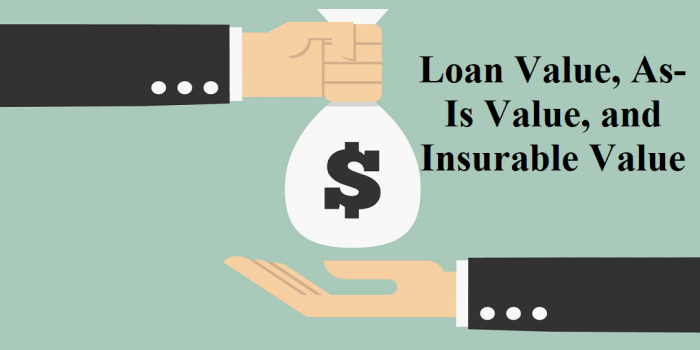 Loan Value, As-Is Value, and Insurable Value